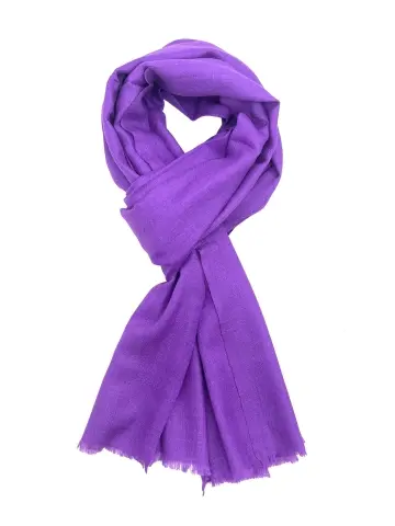 Diamond Weave Solid Color Merino Wool Pashmina Scarf 2