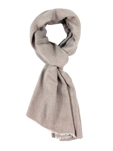 Harringbone Design Cashmere Fine Wool Stole 2