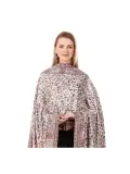 Exquisite Off-White Jacquard Jamawar Zari Shawl | Made in India