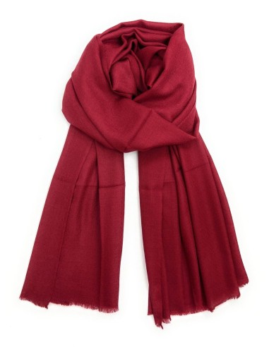 Diamond Weave Solid Color Merino Wool Pashmina Scarf